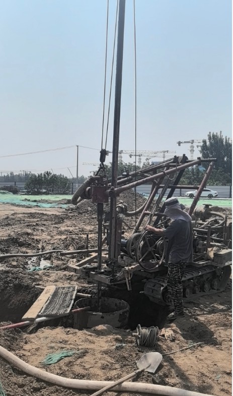周口鹿邑县工地打井